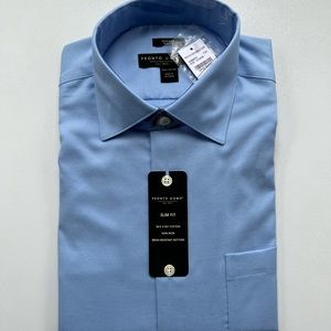 PRONTO UOMO | Light Blue Dress Button-Up | Size: L (16 34/35) SLIM FIT